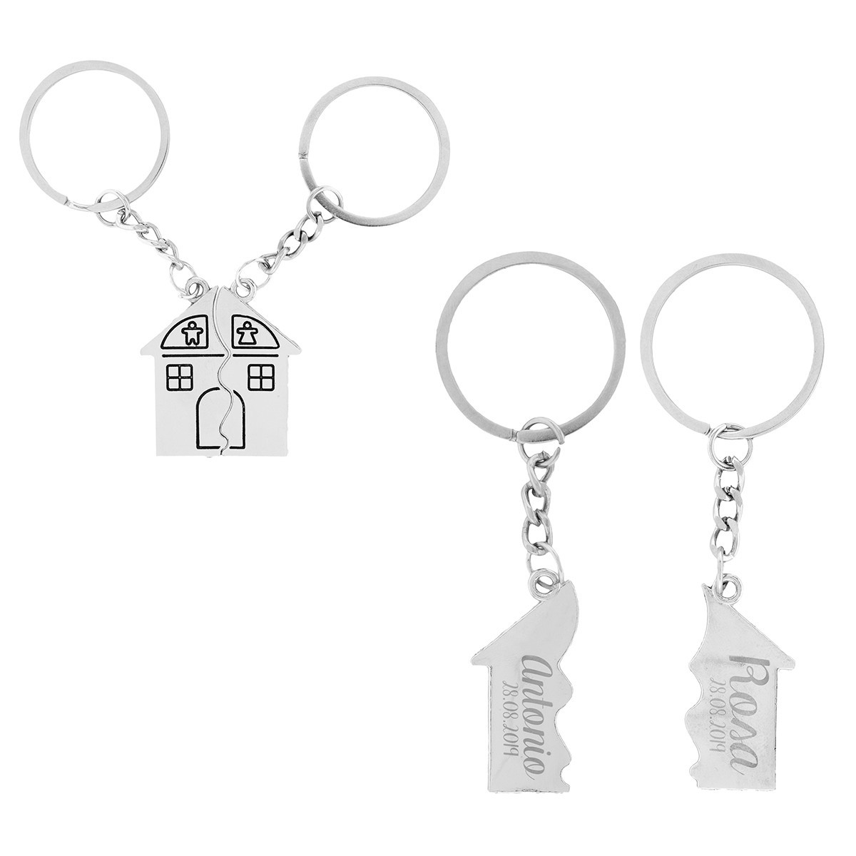 Portachiavi house personalizzato