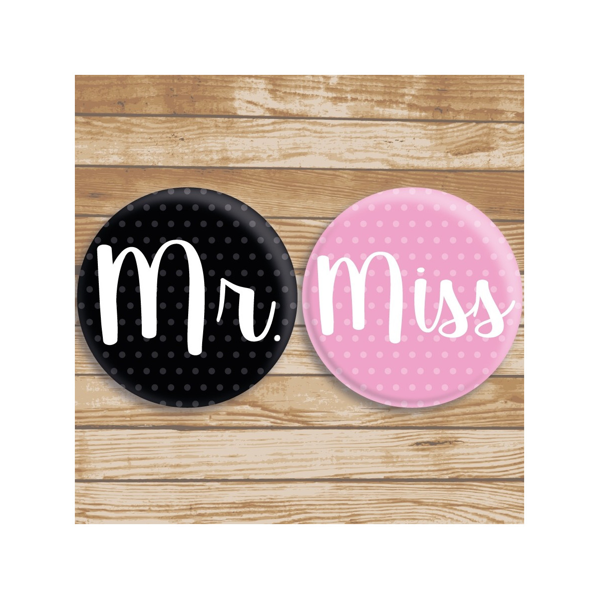 Chapas originali miss e mr