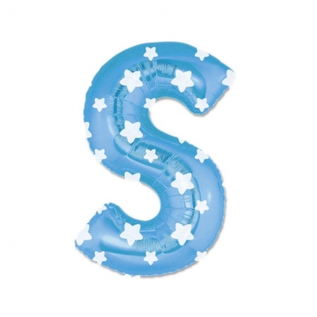 Lettere di palloncini blu