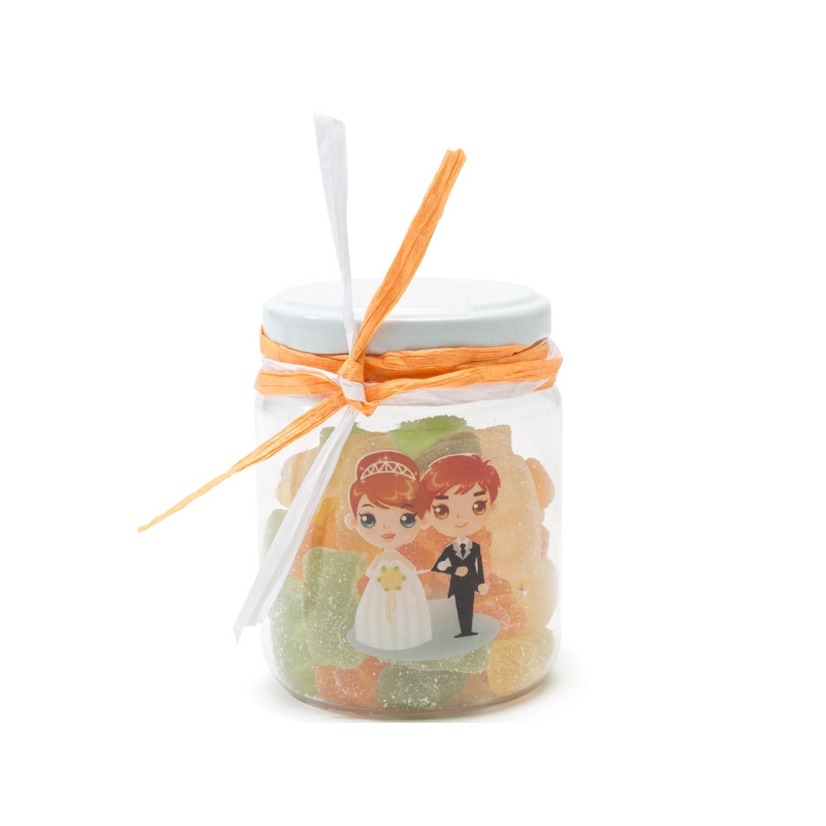 Barattolo di caramelle per matrimonio
