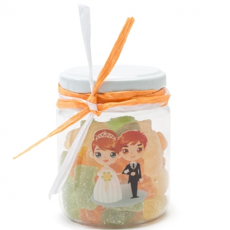 Barattolo di caramelle per matrimonio