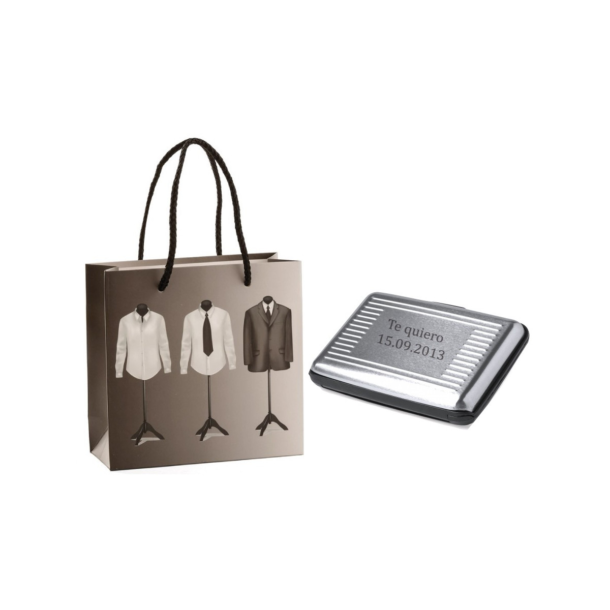 Buono regalo metallico inciso