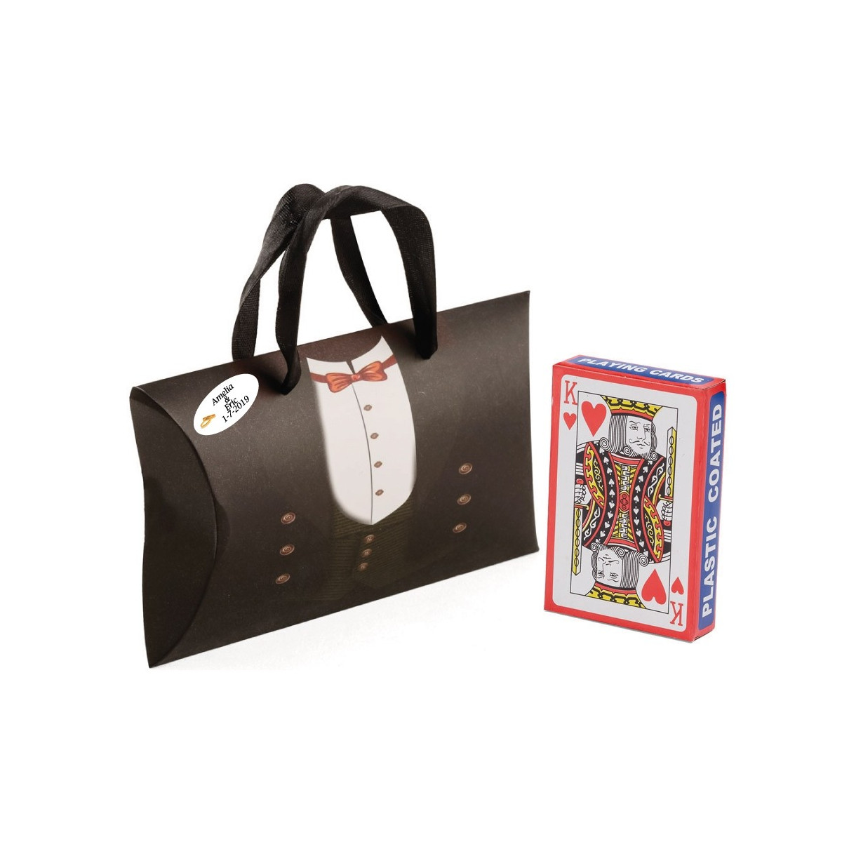 Mazzo di poker personalizzato per regalo di nozze