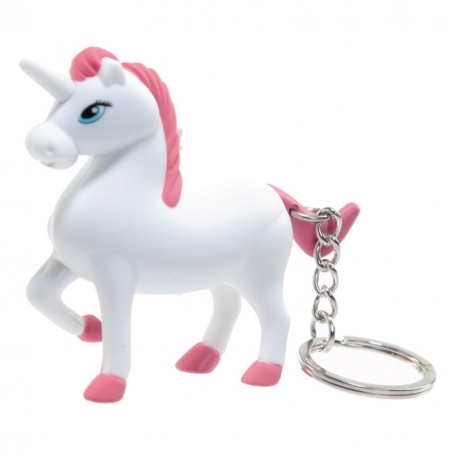 Portachiavi unicorno con LED