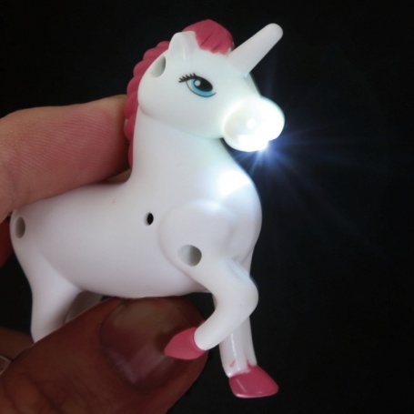 Portachiavi unicorno con LED