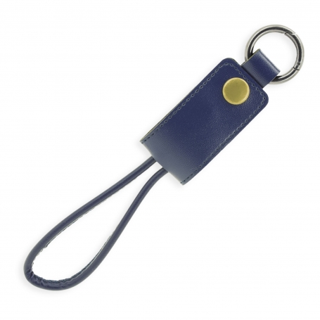 Portachiavi in similpelle con cavo connettore