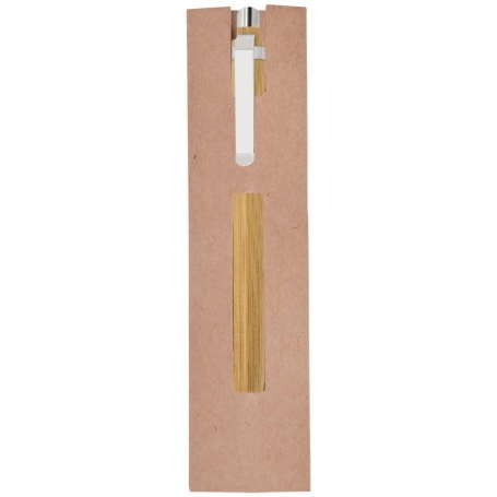 Penna in bambù con astuccio
