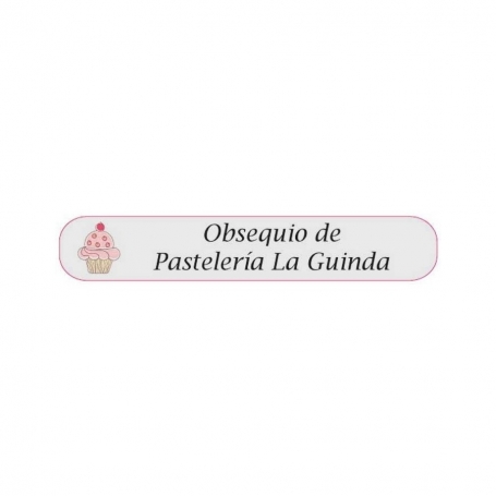 Penna bianca personalizzata per pasticceria