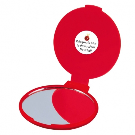 Specchietto rosso personalizzato per aziende