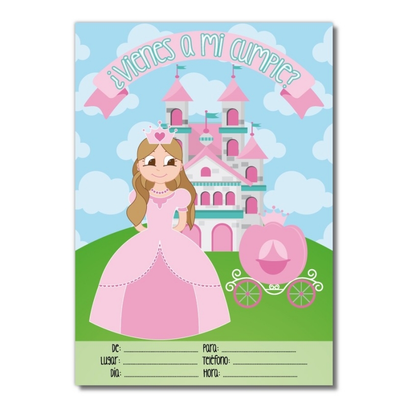 Syijupo 50 Pezzi Principessa Biglietti di Invito, Biglietti Invito  Compleanno Principessa, Inviti Compleanno Bambini, per Feste di Compleanno  per Bambini o Feste a Tema : : Casa e cucina