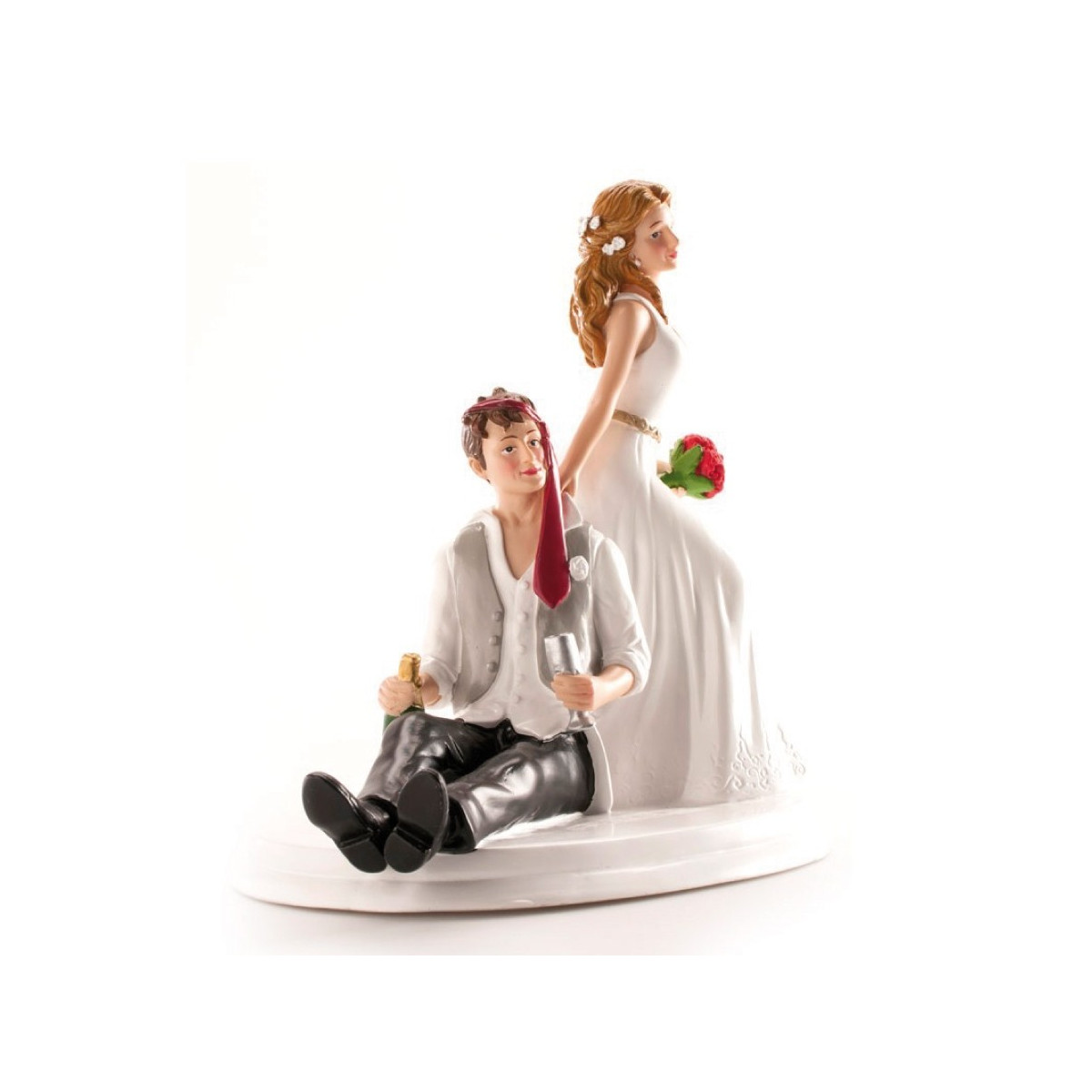 Figura torta matrimonio sposo ubriaco originali
