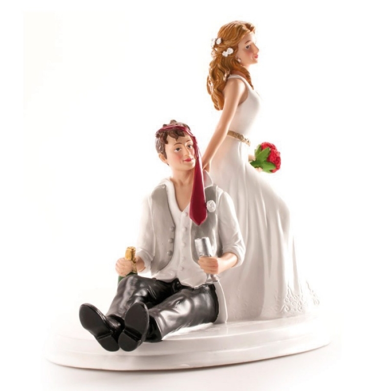 Figura cake wedding groom drunk