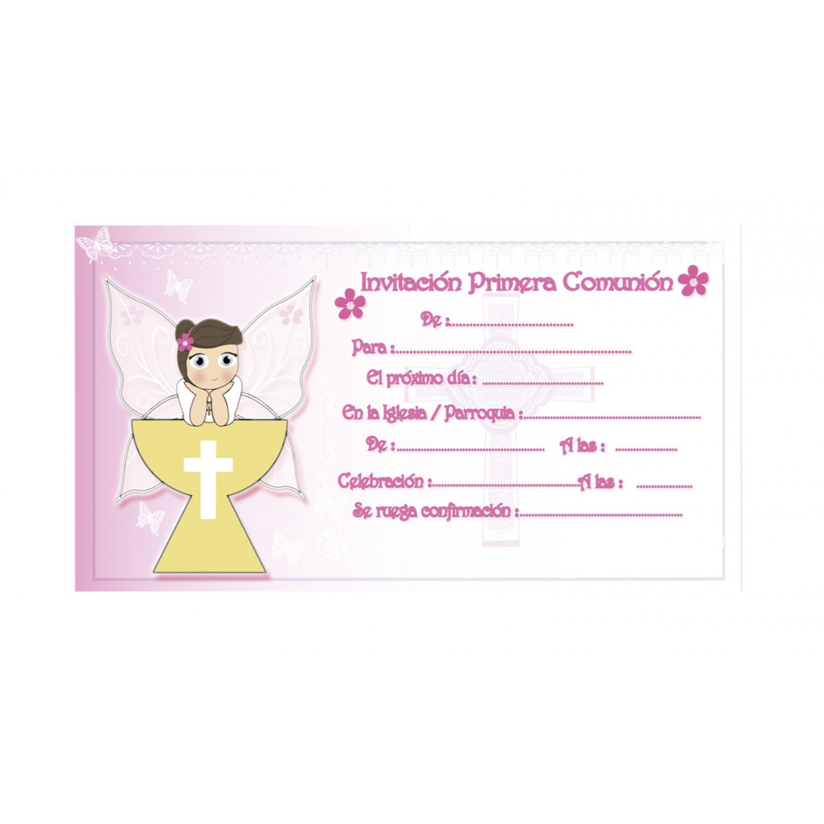 Invito di comunione bambina