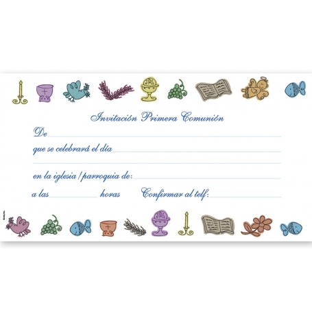 Invito alla comunione personalizzabile