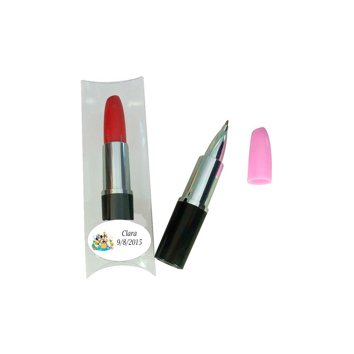 Boli rossetto per dettagli di compleanno personalizzati