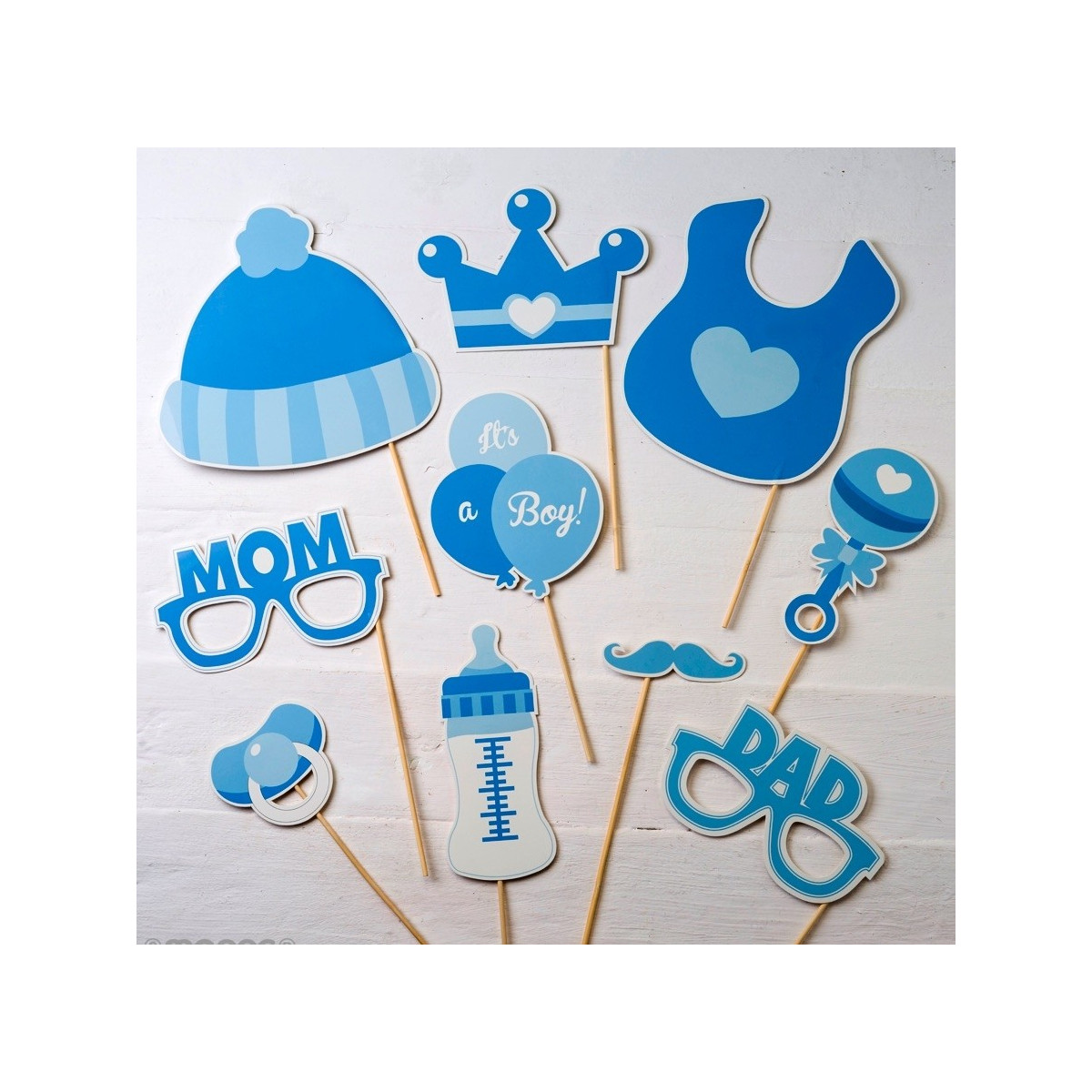Set di accessori per bambini in colore blu 10 pezzi