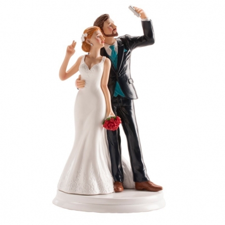 Coppia di selfie di matrimonio originali