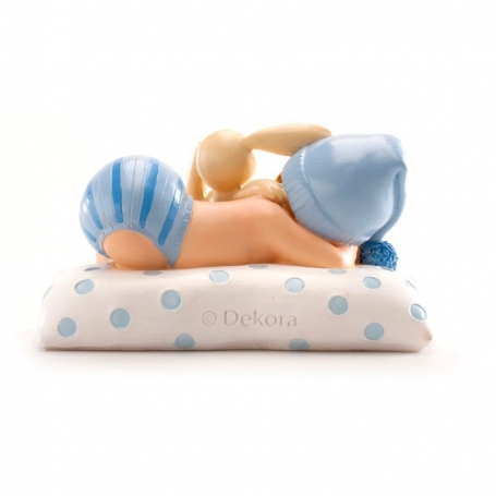 Figura di battesimo per torta con bebé che dorme