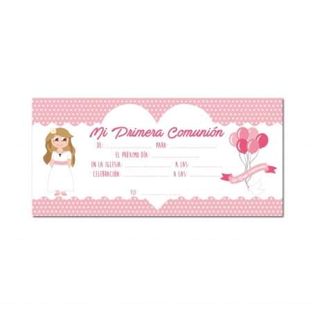 Invito per la prima comunione bambina