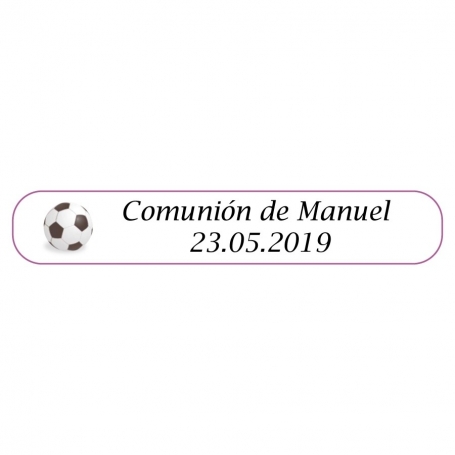 Penna da calcio personalizzata comunione
