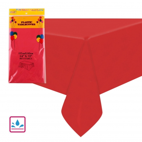 Tovaglia rossa per tavolo